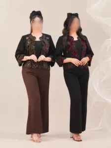 ست کت و شلوار مجلسی گلدوزی