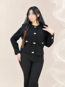 کت کوتاه زنانه یقه گرد